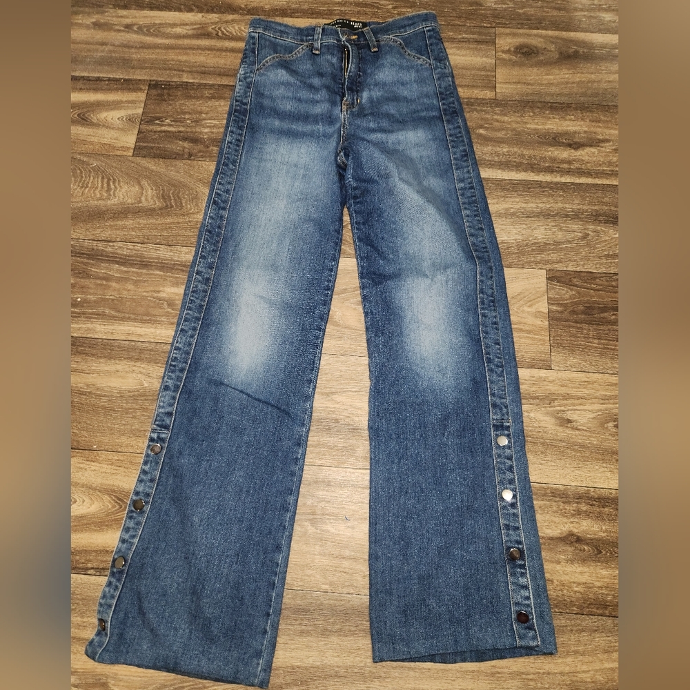 Veronica Beard Blue Flare & Wide Leg Jeans